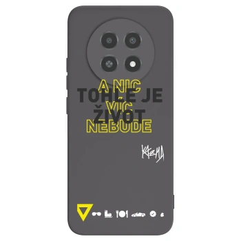 Picasee silikonový černý obal pro Realme 12X - Kazma - TOHLE JE ŽIVOT A NIC VÍC NEBUDE
