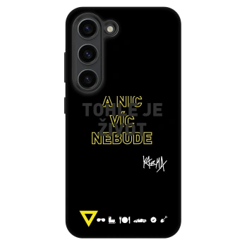 Picasee Fashion Case pro Samsung Galaxy S23+ 5G - Kazma - TOHLE JE ŽIVOT A NIC VÍC NEBUDE
