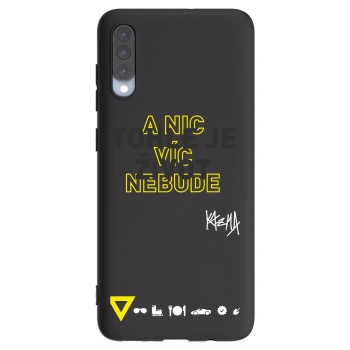 Picasee silikonový černý obal pro Samsung Galaxy A70 A705F - Kazma - TOHLE JE ŽIVOT A NIC VÍC NEBUDE