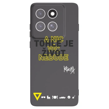 Picasee silikonový černý obal pro Motorola Edge 60 Pro - Kazma - TOHLE JE ŽIVOT A NIC VÍC NEBUDE