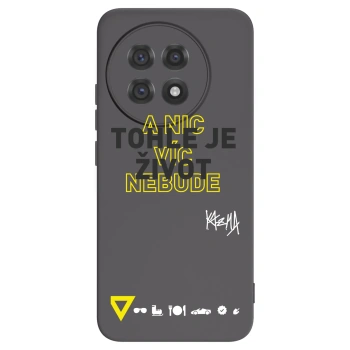 Picasee silikonový černý obal pro OnePlus 13R 5G - Kazma - TOHLE JE ŽIVOT A NIC VÍC NEBUDE