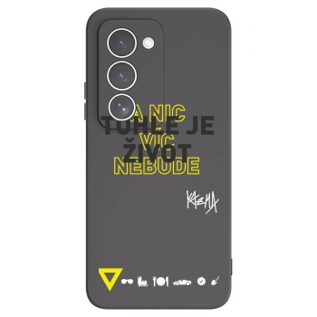 Picasee silikonový černý obal pro Xiaomi Redmi 15 5G - Kazma - TOHLE JE ŽIVOT A NIC VÍC NEBUDE