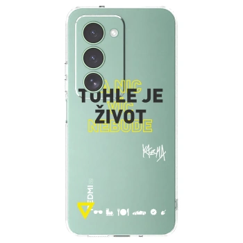 Picasee silikonový průhledný obal pro Xiaomi Redmi 15 5G - Kazma - TOHLE JE ŽIVOT A NIC VÍC NEBUDE