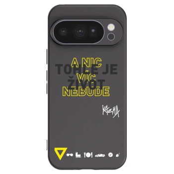 Picasee silikonový černý obal pro Google Pixel 10 Pro - Kazma - TOHLE JE ŽIVOT A NIC VÍC NEBUDE