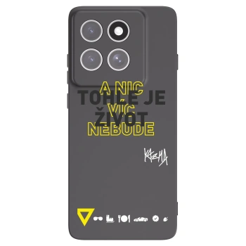 Picasee silikonový černý obal pro Motorola Edge 60 Fusion - Kazma - TOHLE JE ŽIVOT A NIC VÍC NEBUDE