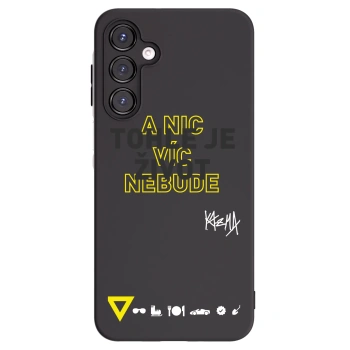 Picasee silikonový černý obal pro Samsung Galaxy A16 4G - Kazma - TOHLE JE ŽIVOT A NIC VÍC NEBUDE