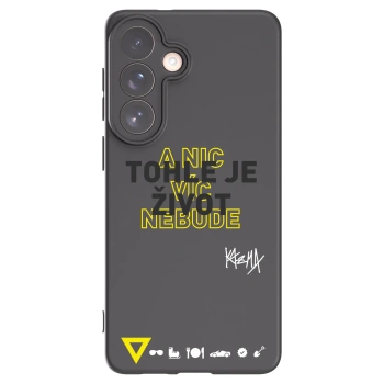 Picasee silikonový černý obal pro Samsung Galaxy S26+ - Kazma - TOHLE JE ŽIVOT A NIC VÍC NEBUDE