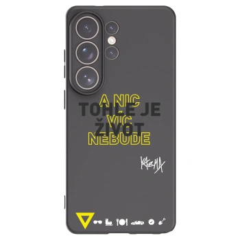 Picasee silikonový černý obal pro Samsung Galaxy S26 Ultra - Kazma - TOHLE JE ŽIVOT A NIC VÍC NEBUDE
