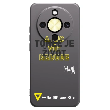 Picasee silikonový černý obal pro Honor Magic8 Lite 5G - Kazma - TOHLE JE ŽIVOT A NIC VÍC NEBUDE