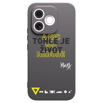 Picasee silikonový černý obal pro Honor 600 Lite - Kazma - TOHLE JE ŽIVOT A NIC VÍC NEBUDE