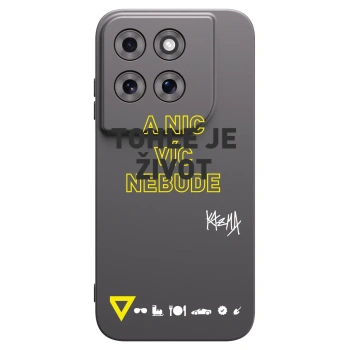 Picasee silikonový černý obal pro Motorola Moto G77 - Kazma - TOHLE JE ŽIVOT A NIC VÍC NEBUDE