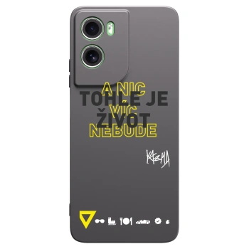 Picasee silikonový černý obal pro Motorola Moto G06 - Kazma - TOHLE JE ŽIVOT A NIC VÍC NEBUDE