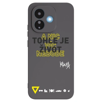 Picasee silikonový černý obal pro Xiaomi Redmi Note 17 Pro 5G - Kazma - TOHLE JE ŽIVOT A NIC VÍC NEBUDE
