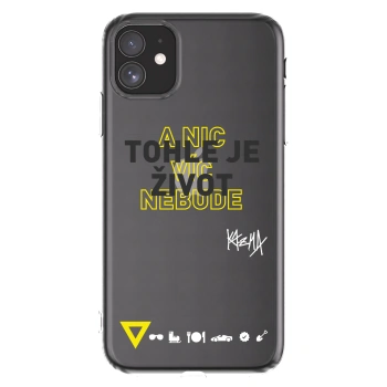 Picasee silikonový průhledný obal pro Apple iPhone 11 - Kazma - TOHLE JE ŽIVOT A NIC VÍC NEBUDE