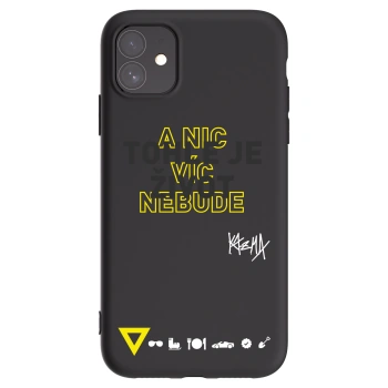 Picasee silikonový černý obal pro Apple iPhone 11 - Kazma - TOHLE JE ŽIVOT A NIC VÍC NEBUDE