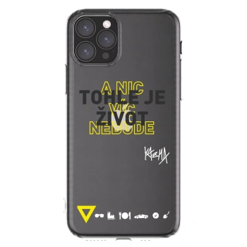 Picasee silikonový průhledný obal pro Apple iPhone 11 Pro - Kazma - TOHLE JE ŽIVOT A NIC VÍC NEBUDE