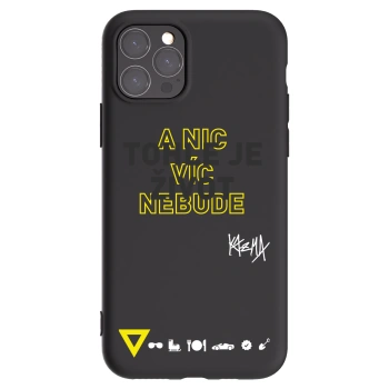 Picasee silikonový černý obal pro Apple iPhone 11 Pro - Kazma - TOHLE JE ŽIVOT A NIC VÍC NEBUDE