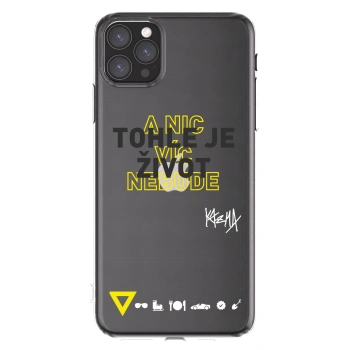Picasee silikonový průhledný obal pro Apple iPhone 11 Pro Max - Kazma - TOHLE JE ŽIVOT A NIC VÍC NEBUDE