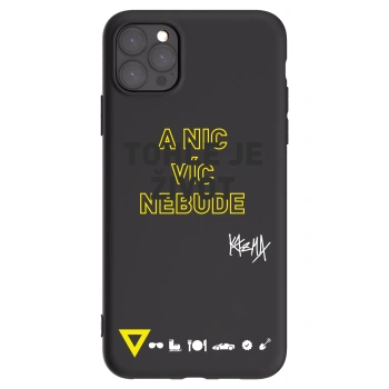 Picasee silikonový černý obal pro Apple iPhone 11 Pro Max - Kazma - TOHLE JE ŽIVOT A NIC VÍC NEBUDE