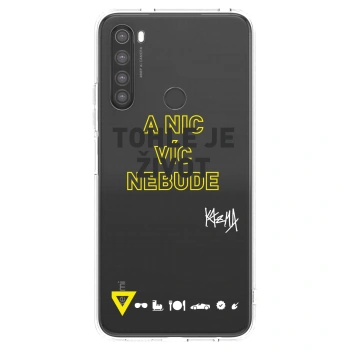 Picasee silikonový průhledný obal pro Xiaomi Redmi Note 8 - Kazma - TOHLE JE ŽIVOT A NIC VÍC NEBUDE