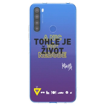 Picasee silikonový průhledný obal pro Xiaomi Redmi Note 8T - Kazma - TOHLE JE ŽIVOT A NIC VÍC NEBUDE