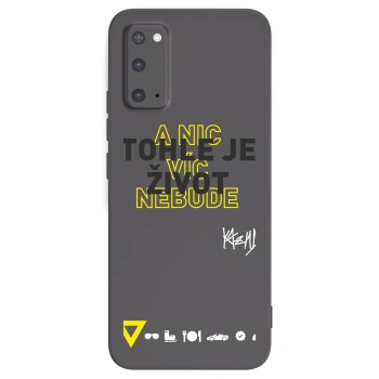 Picasee silikonový černý obal pro Samsung Galaxy S20 G980F - Kazma - TOHLE JE ŽIVOT A NIC VÍC NEBUDE