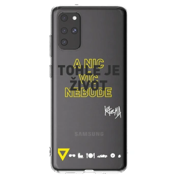 Picasee silikonový průhledný obal pro Samsung Galaxy S20+ G985F - Kazma - TOHLE JE ŽIVOT A NIC VÍC NEBUDE