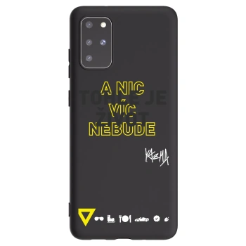 Picasee silikonový černý obal pro Samsung Galaxy S20+ G985F - Kazma - TOHLE JE ŽIVOT A NIC VÍC NEBUDE