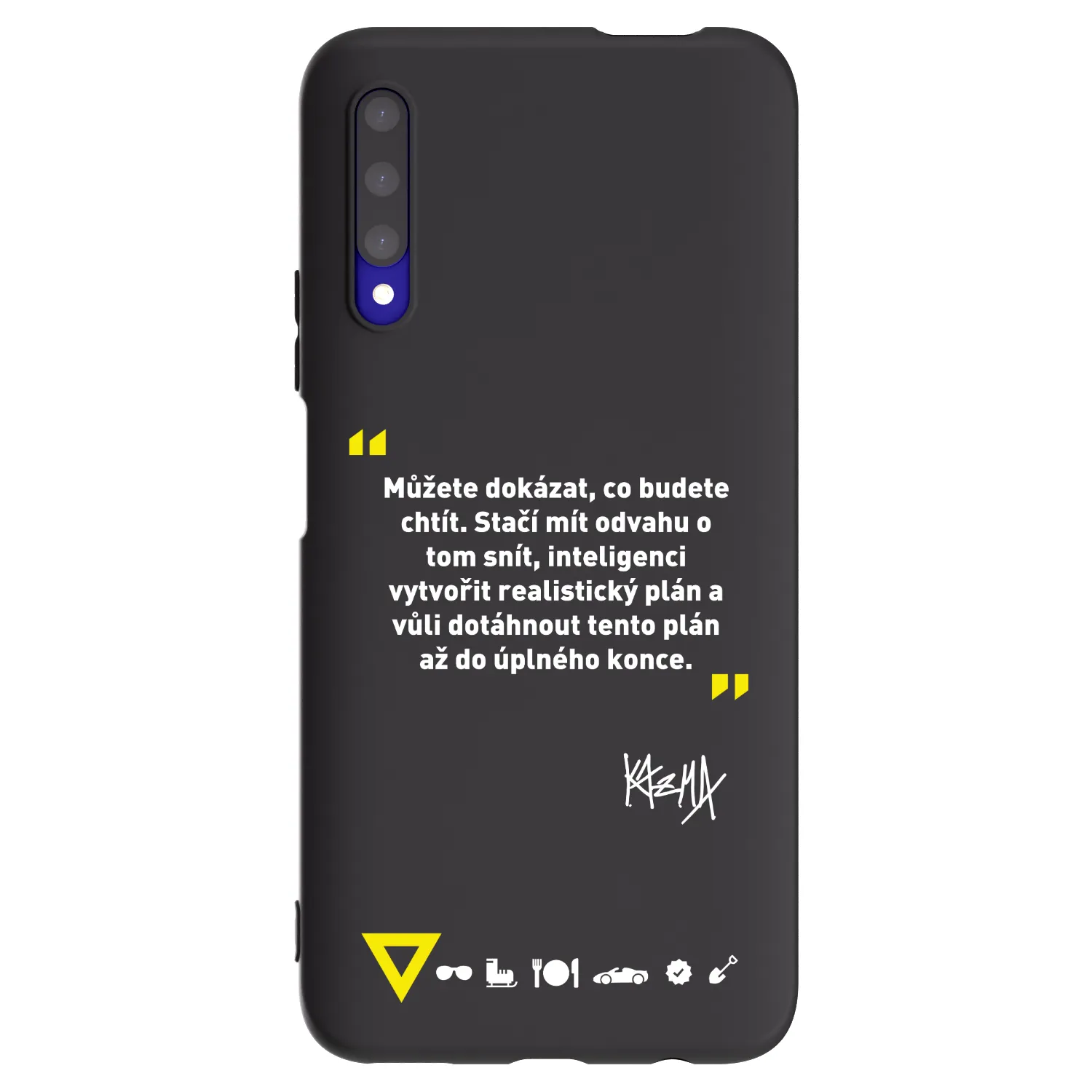 Picasee silikonový černý obal pro Honor 9X Pro - Kazma - MŮŽETE DOKÁZAT, CO BUDETE CHTÍT