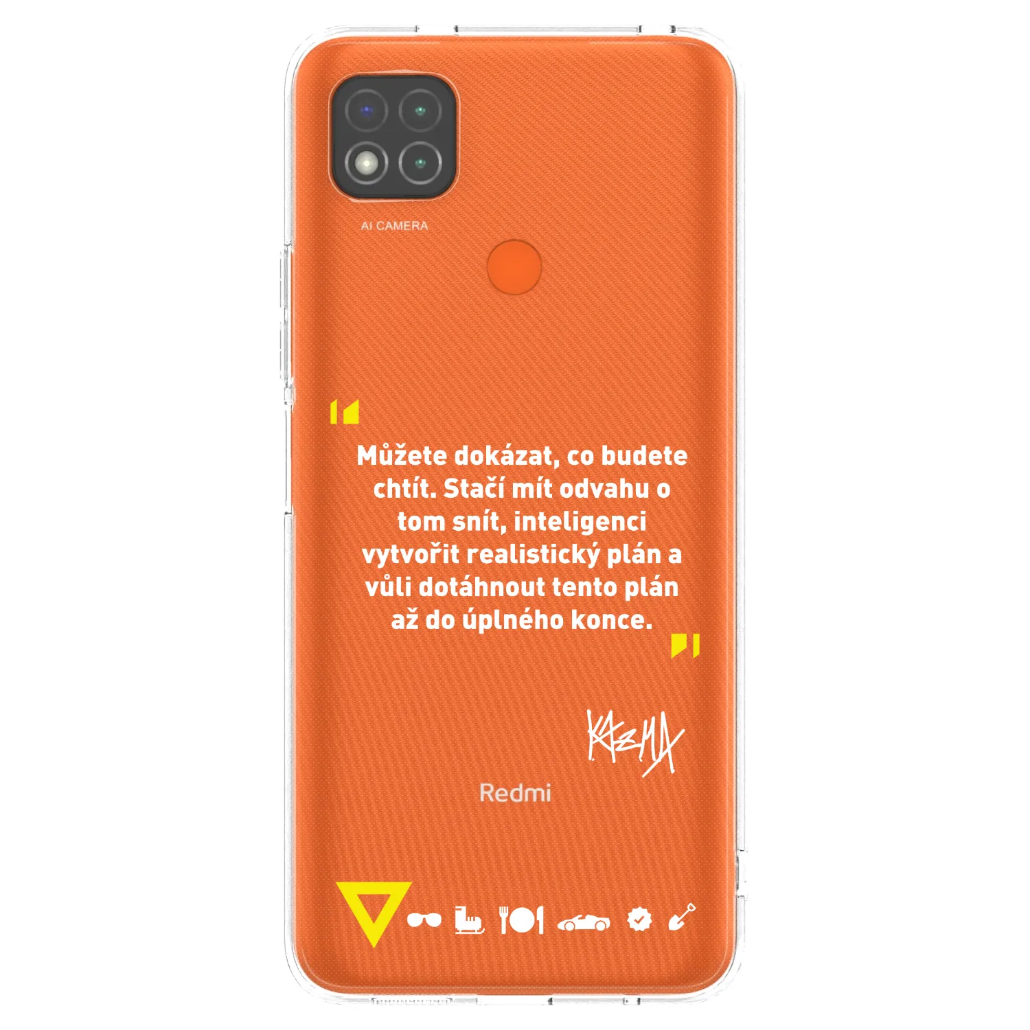 Picasee silikonový průhledný obal pro Xiaomi Redmi 9C - Kazma - MŮŽETE DOKÁZAT, CO BUDETE CHTÍT