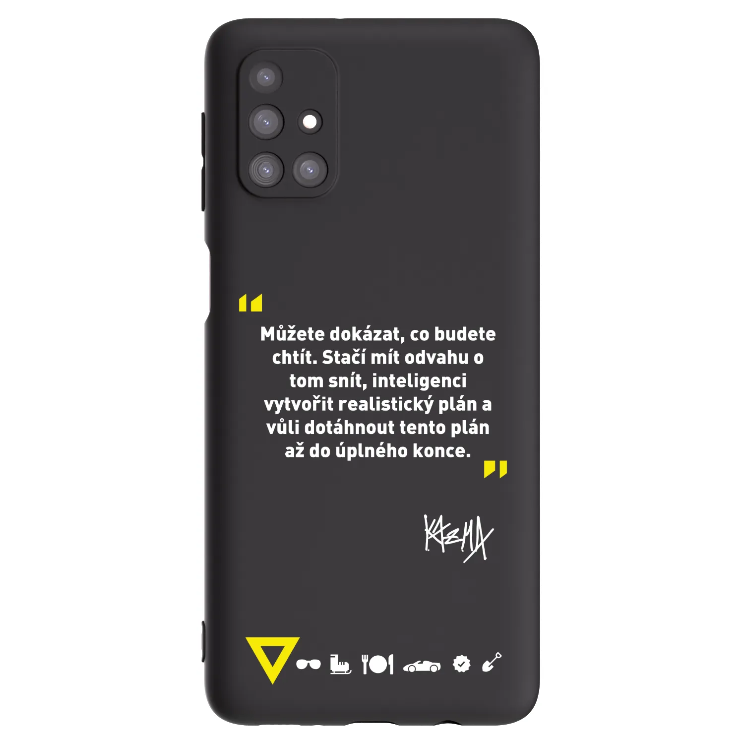 Picasee silikonový černý obal pro Samsung Galaxy M31s - Kazma - MŮŽETE DOKÁZAT, CO BUDETE CHTÍT