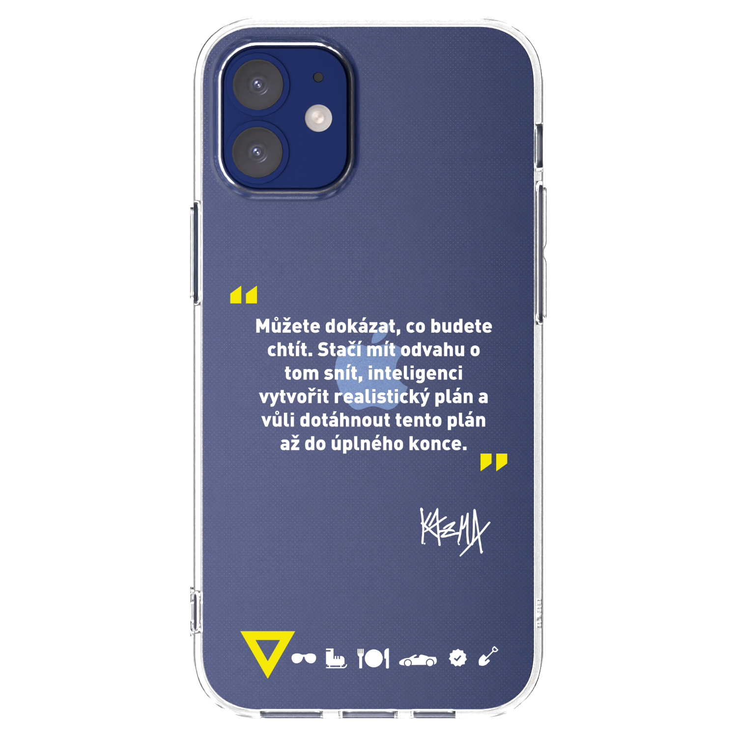 Picasee silikonový průhledný obal pro Apple iPhone 12 mini - Kazma - MŮŽETE DOKÁZAT, CO BUDETE CHTÍT