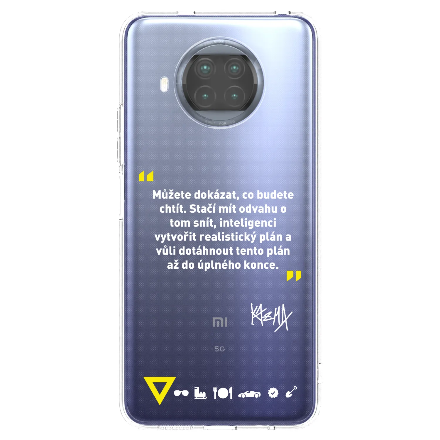 Picasee silikonový průhledný obal pro Xiaomi Mi 10T Lite - Kazma - MŮŽETE DOKÁZAT, CO BUDETE CHTÍT