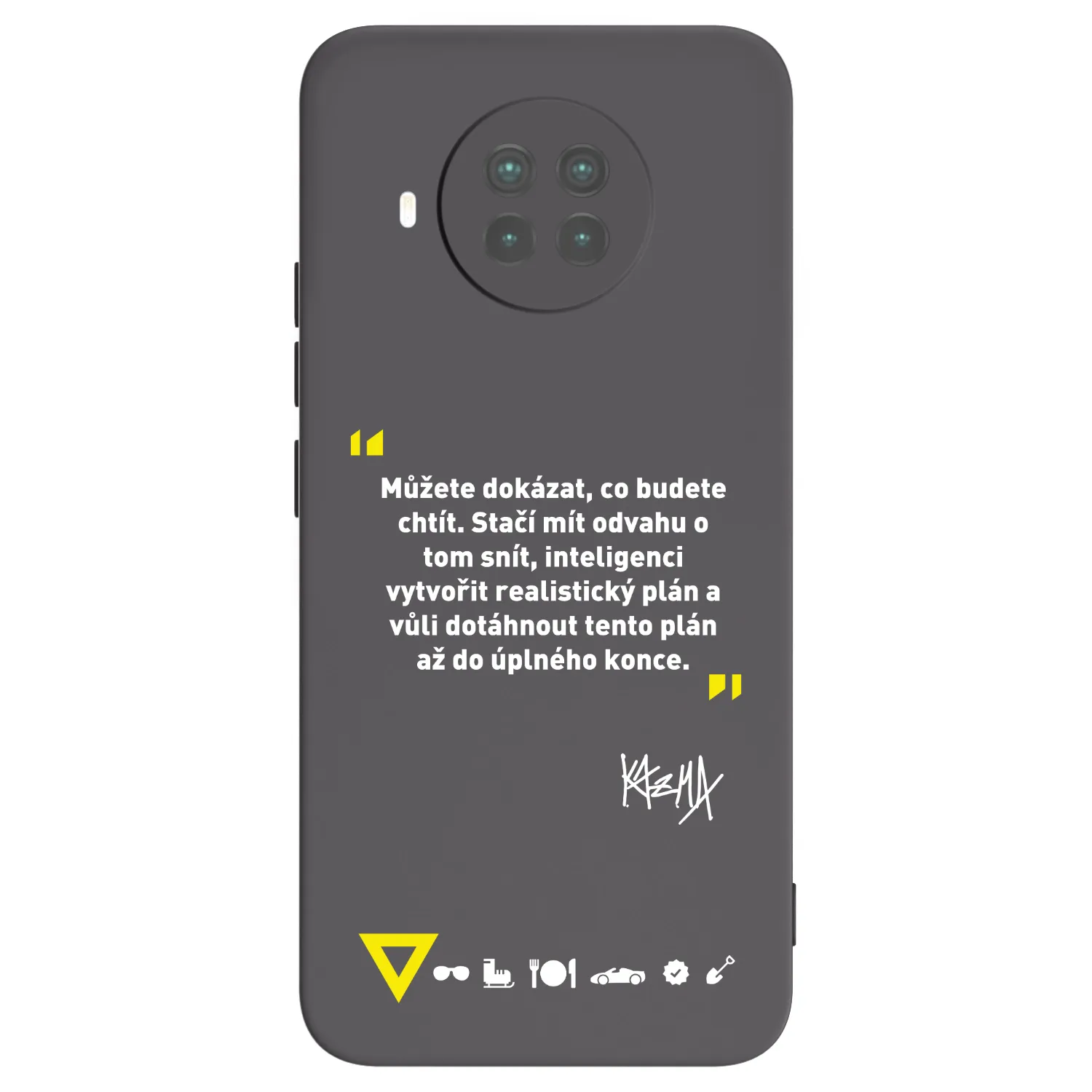 Picasee silikonový černý obal pro Xiaomi Mi 10T Lite - Kazma - MŮŽETE DOKÁZAT, CO BUDETE CHTÍT