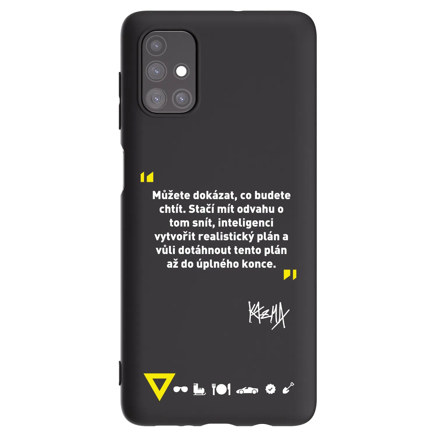 Picasee silikonový černý obal pro Samsung Galaxy M51 M515F - Kazma - MŮŽETE DOKÁZAT, CO BUDETE CHTÍT