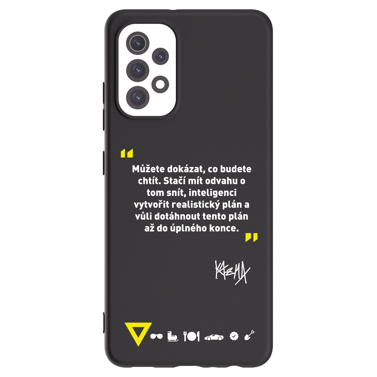 Picasee silikonový černý obal pro Samsung Galaxy A32 5G A326B - Kazma - MŮŽETE DOKÁZAT, CO BUDETE CHTÍT