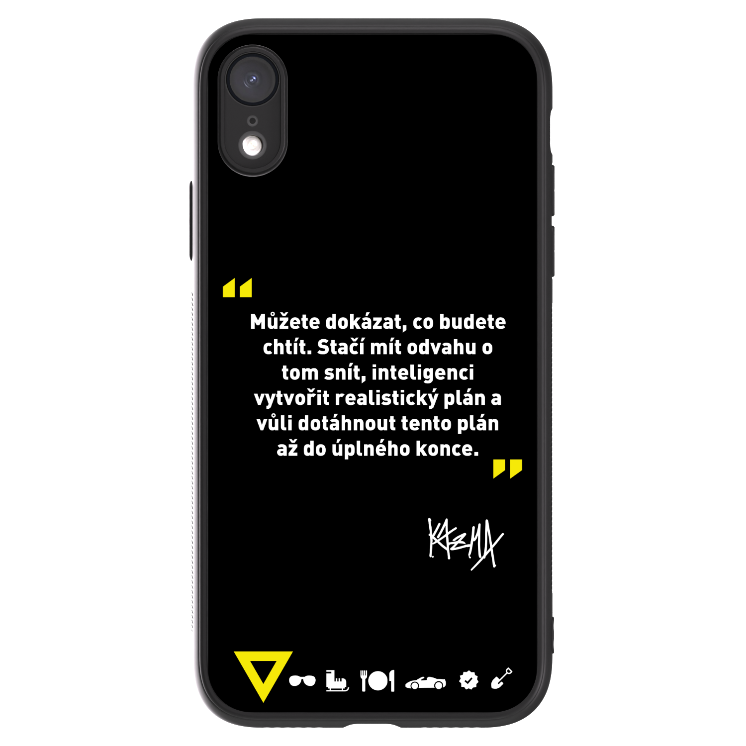 Picasee ULTIMATE CASE pro Apple iPhone XR - Kazma - MŮŽETE DOKÁZAT, CO BUDETE CHTÍT
