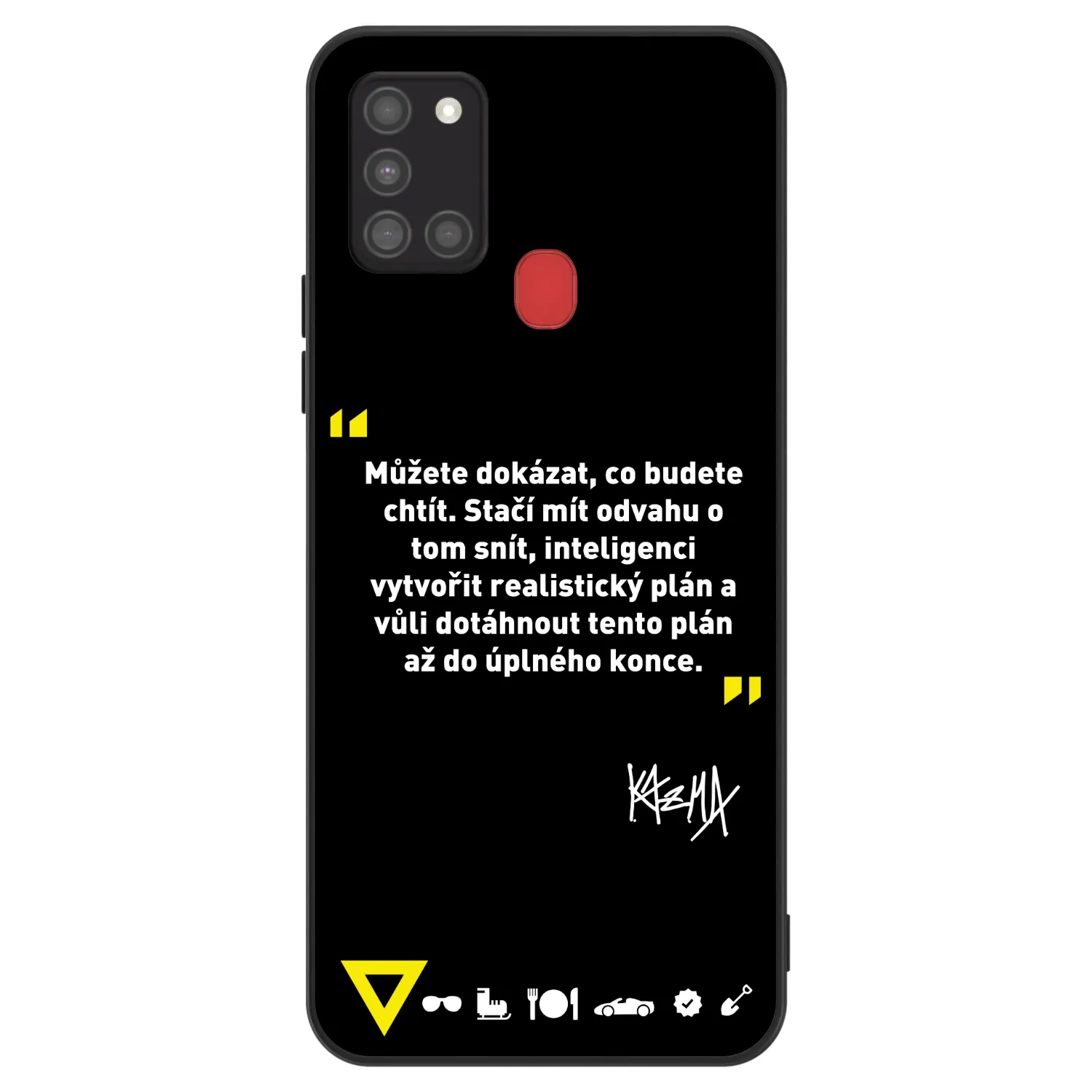 Picasee ULTIMATE CASE pro Samsung Galaxy A21s - Kazma - MŮŽETE DOKÁZAT, CO BUDETE CHTÍT