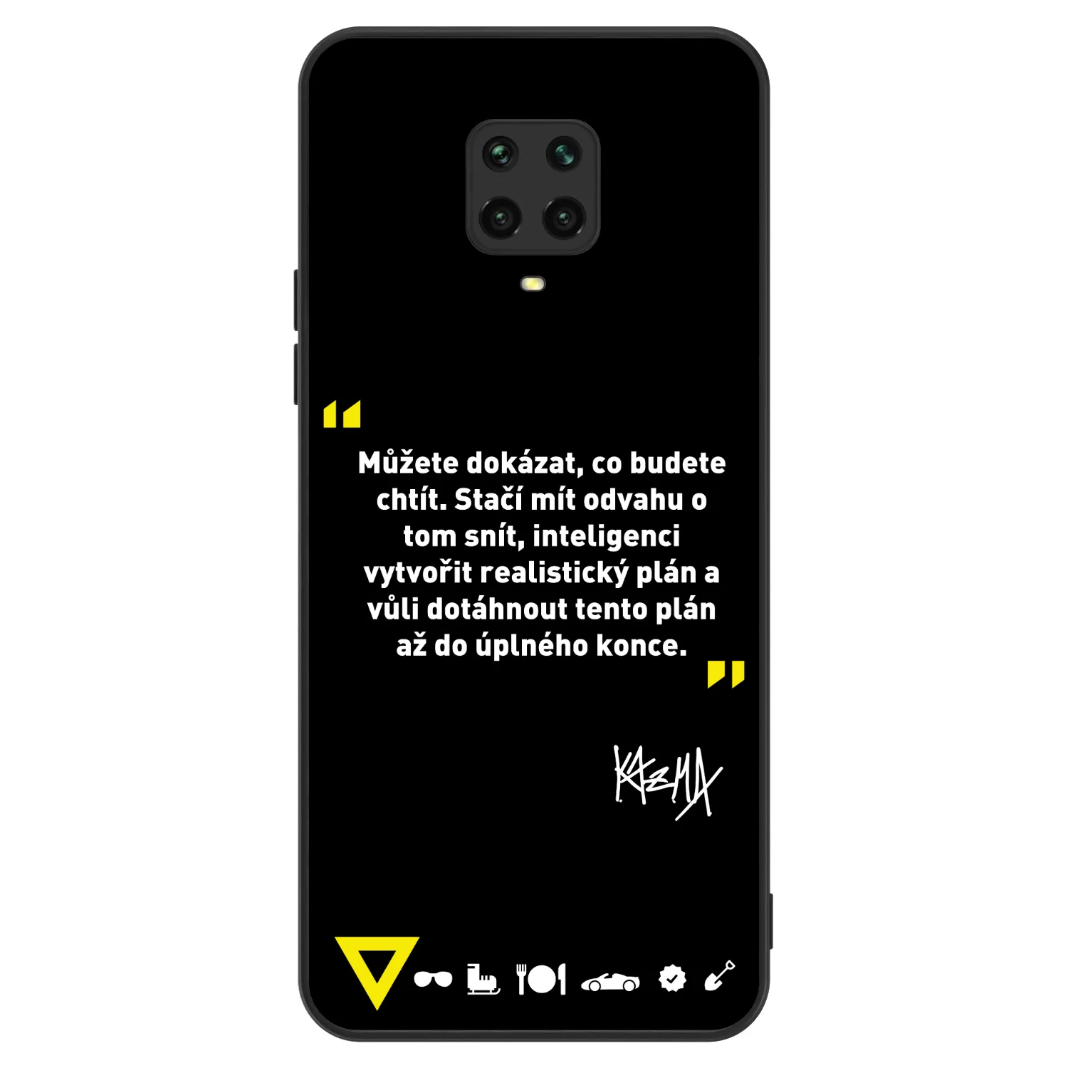 Picasee ULTIMATE CASE pro Xiaomi Redmi Note 9 Pro - Kazma - MŮŽETE DOKÁZAT, CO BUDETE CHTÍT