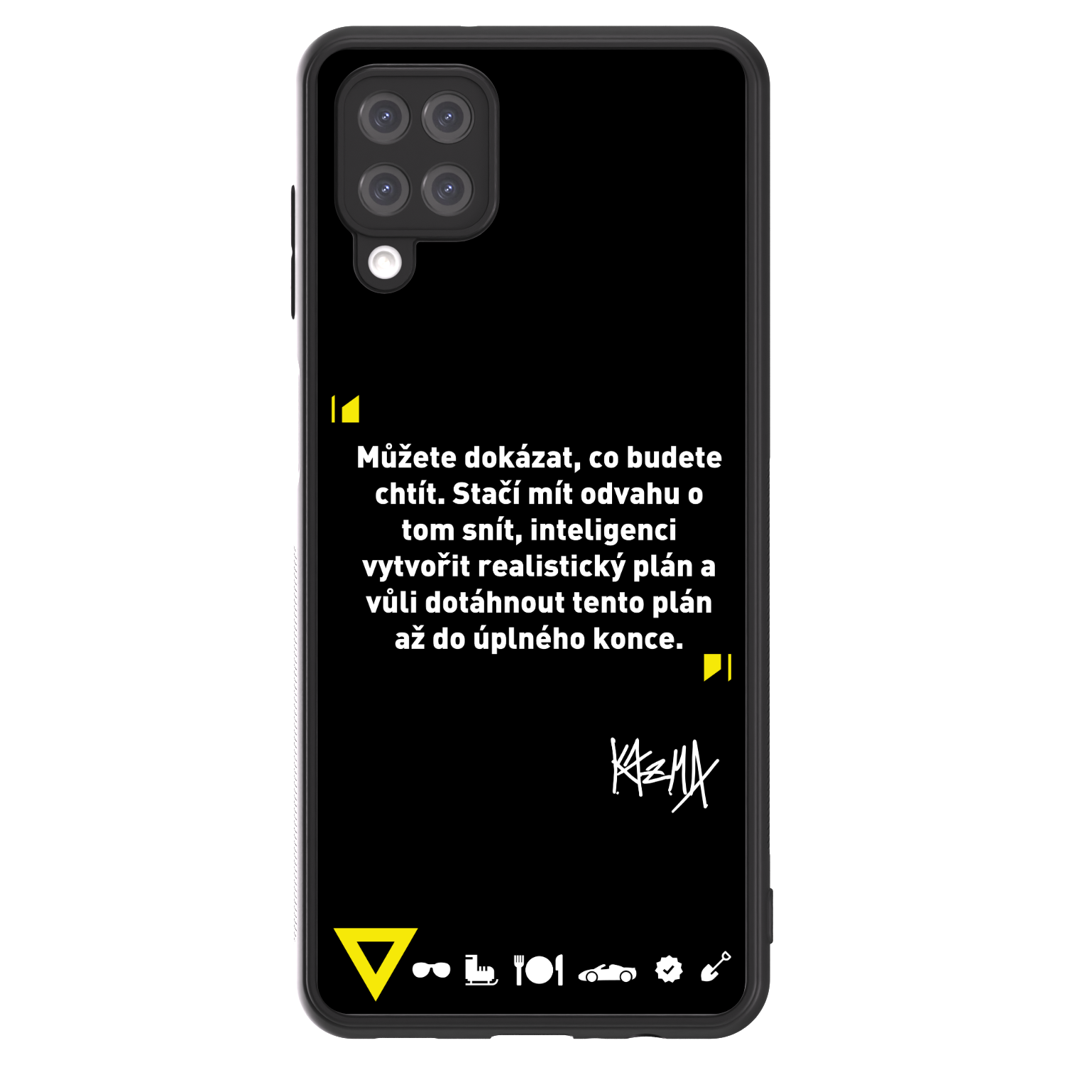 Picasee ULTIMATE CASE pro Samsung Galaxy A12 A125F - Kazma - MŮŽETE DOKÁZAT, CO BUDETE CHTÍT