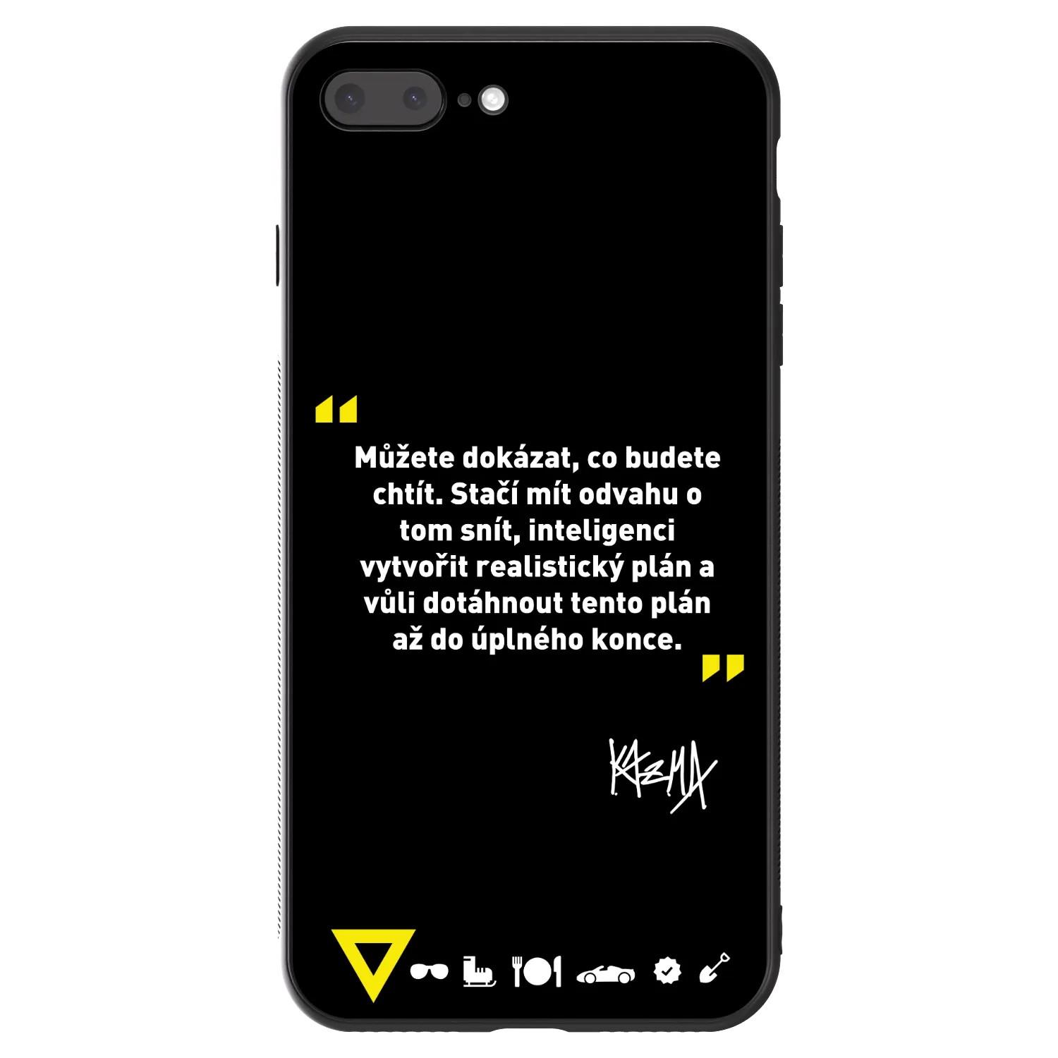 Picasee ULTIMATE CASE pro Apple iPhone 7 Plus - Kazma - MŮŽETE DOKÁZAT, CO BUDETE CHTÍT