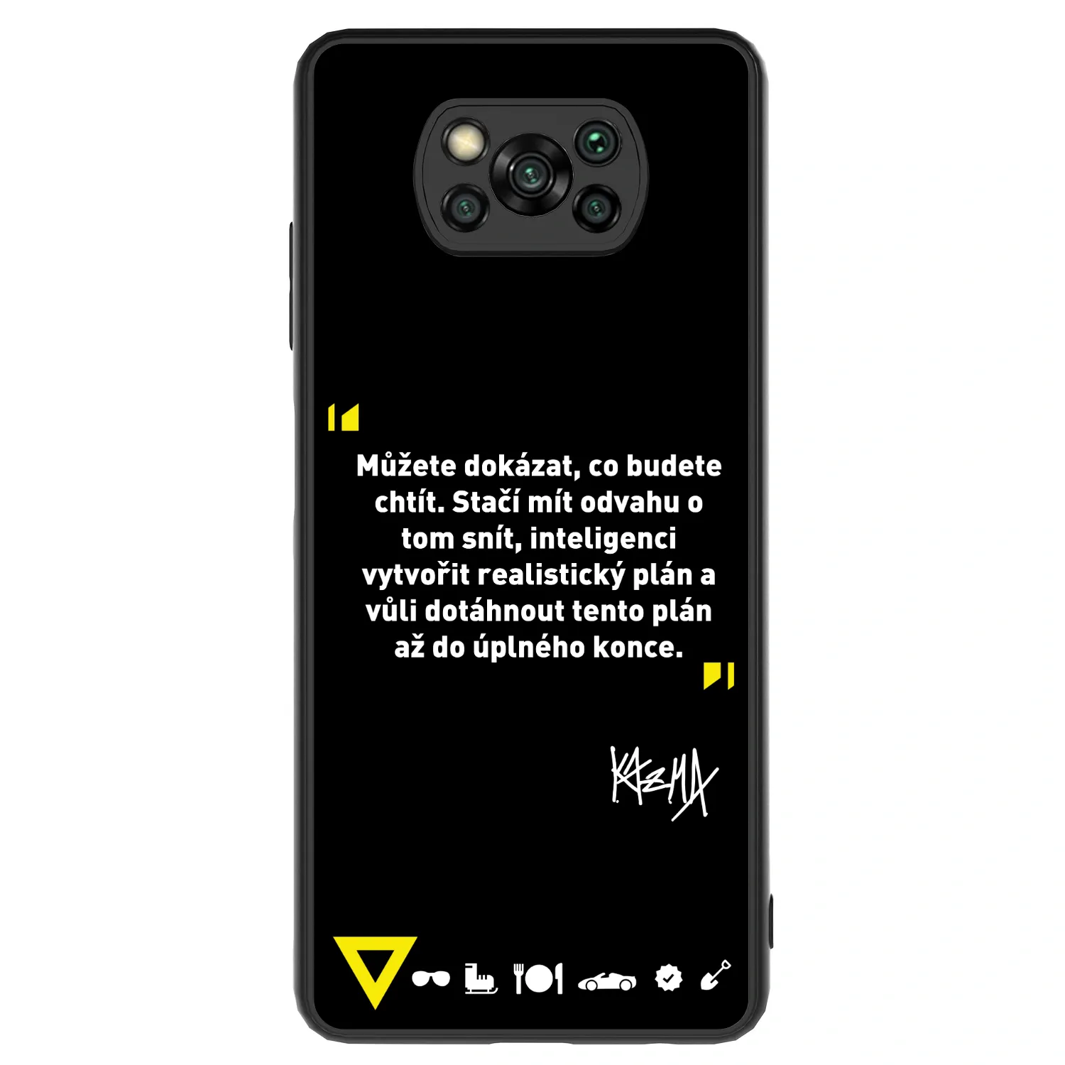 Picasee ULTIMATE CASE pro Xiaomi Poco X3 - Kazma - MŮŽETE DOKÁZAT, CO BUDETE CHTÍT