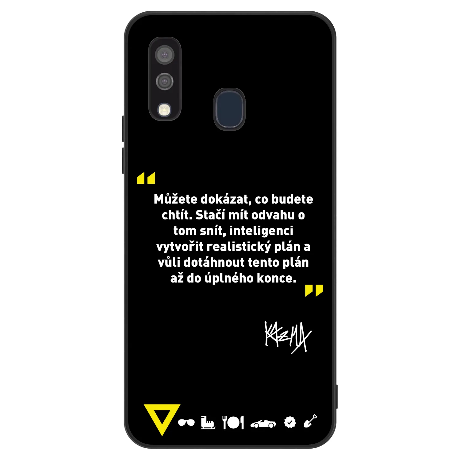 Picasee ULTIMATE CASE pro Samsung Galaxy A40 A405F - Kazma - MŮŽETE DOKÁZAT, CO BUDETE CHTÍT