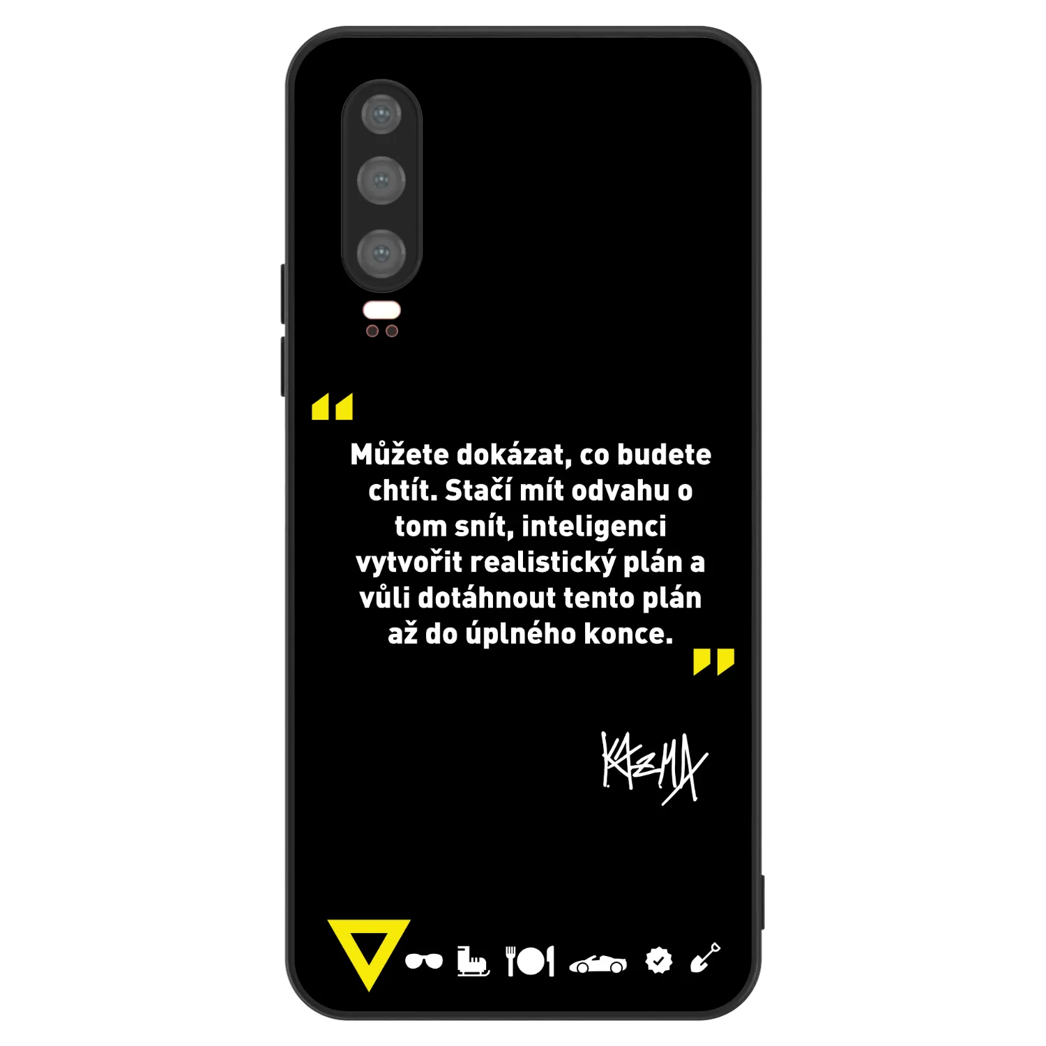 Picasee ULTIMATE CASE pro Huawei P30 - Kazma - MŮŽETE DOKÁZAT, CO BUDETE CHTÍT