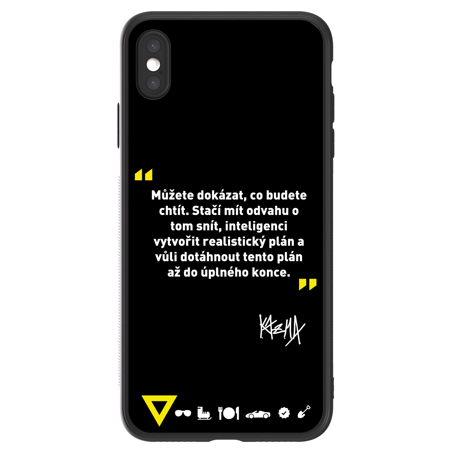 Picasee ULTIMATE CASE pro Apple iPhone XS Max - Kazma - MŮŽETE DOKÁZAT, CO BUDETE CHTÍT