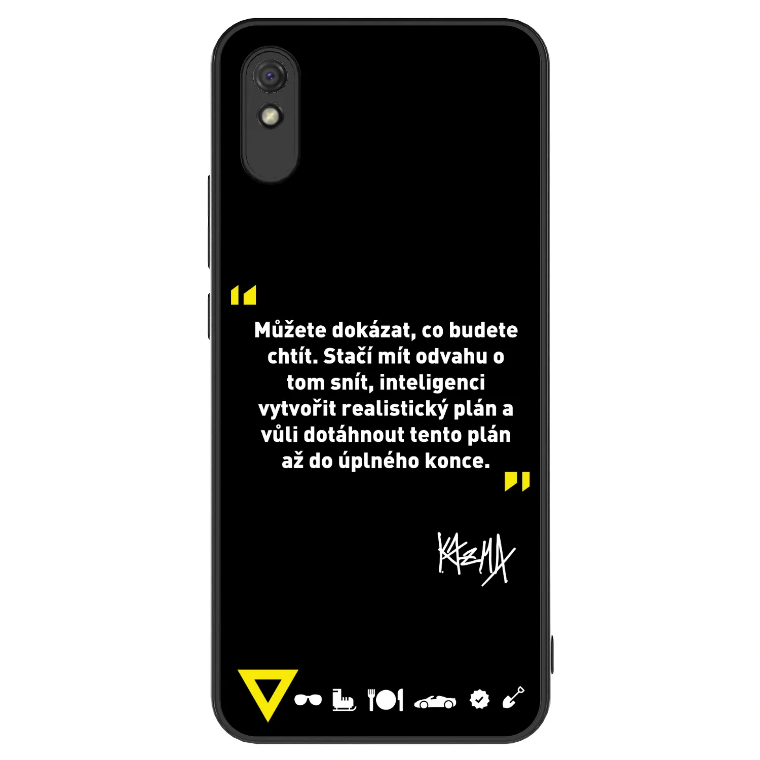 Picasee ULTIMATE CASE pro Xiaomi Redmi 9A - Kazma - MŮŽETE DOKÁZAT, CO BUDETE CHTÍT