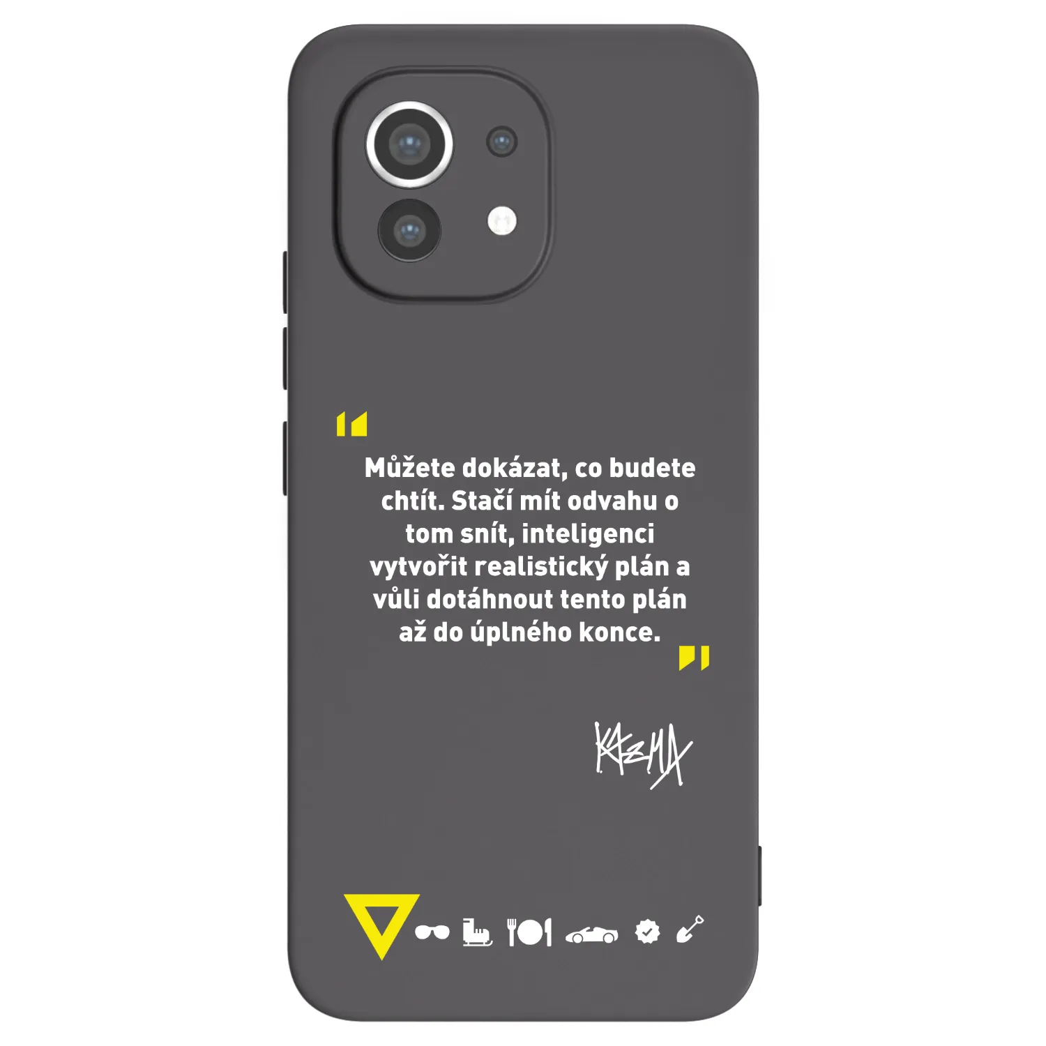 Picasee silikonový černý obal pro Xiaomi Mi 11 - Kazma - MŮŽETE DOKÁZAT, CO BUDETE CHTÍT