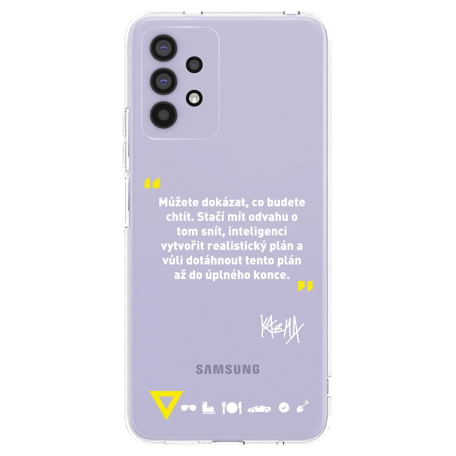 Picasee silikonový průhledný obal pro Samsung Galaxy A32 4G SM-A325F - Kazma - MŮŽETE DOKÁZAT, CO BUDETE CHTÍT