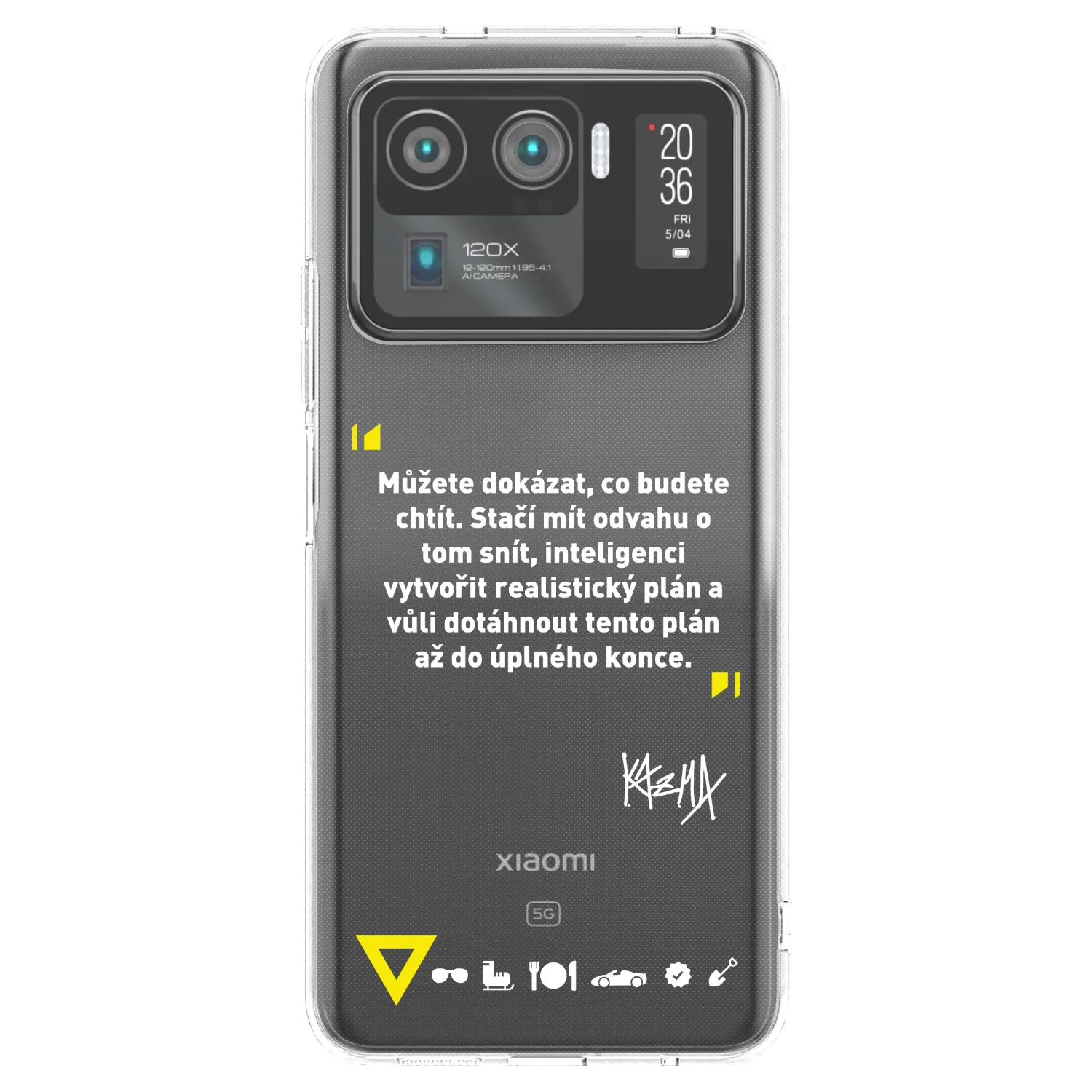 Picasee silikonový průhledný obal pro Xiaomi Mi 11 Ultra - Kazma - MŮŽETE DOKÁZAT, CO BUDETE CHTÍT