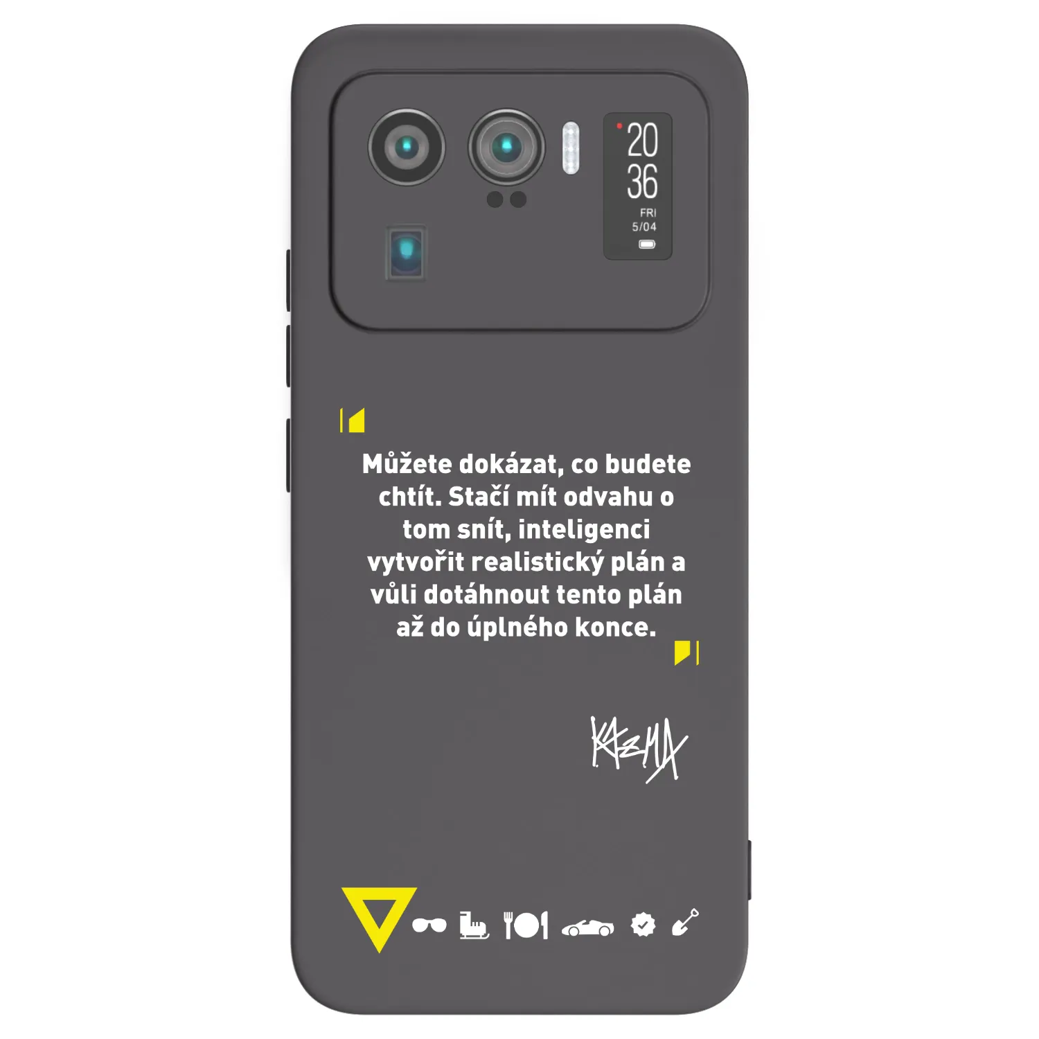 Picasee silikonový černý obal pro Xiaomi Mi 11 Ultra - Kazma - MŮŽETE DOKÁZAT, CO BUDETE CHTÍT
